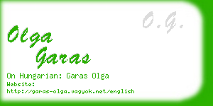 olga garas business card